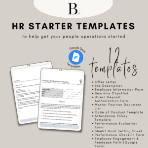 HR Starter Templates for Small Businesses